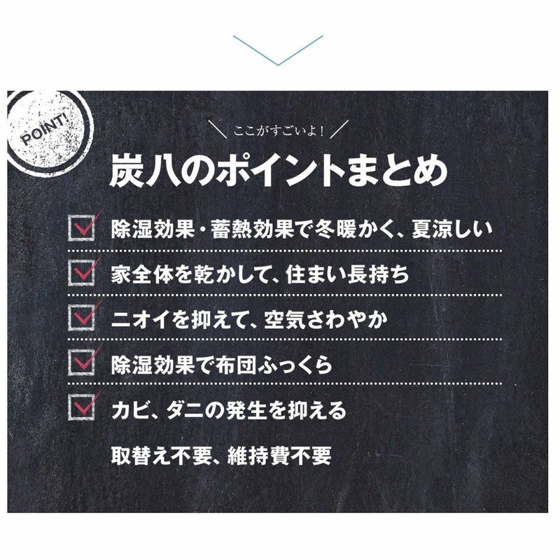 炭八達人が選ぶ！ちょい足し炭八単品3L小袋タンス玄関下駄箱湿気除湿調湿脱臭車内
