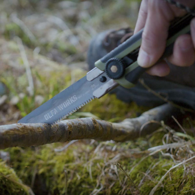 OLFA替刃式フィールドノコギリFS1オルファナイフアウトドアOW-FS1-ODOW-FS1-SB