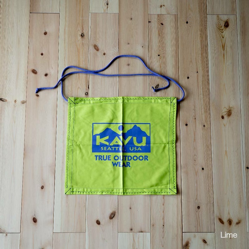 KAVUカブートゥルーロゴエプロンアウトドアキャンプ前掛け
