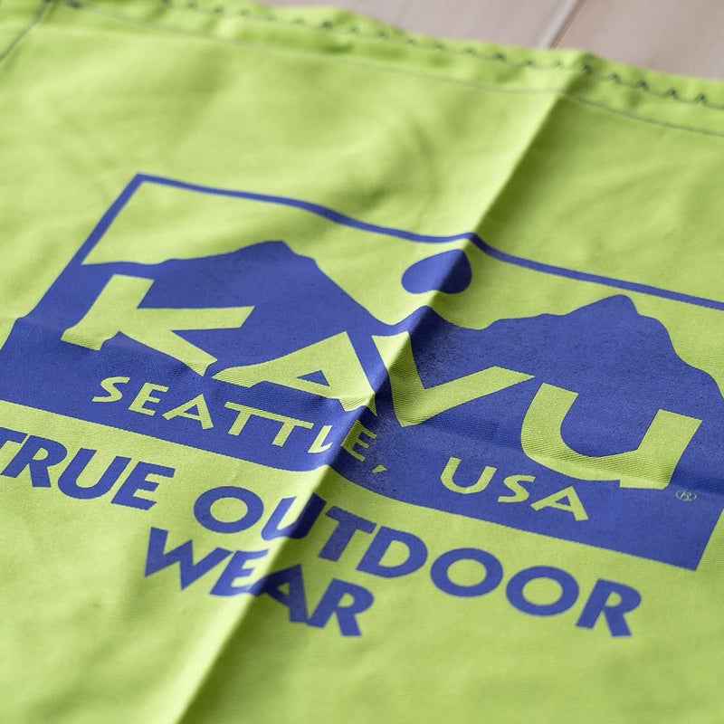 KAVUカブートゥルーロゴエプロンアウトドアキャンプ前掛け