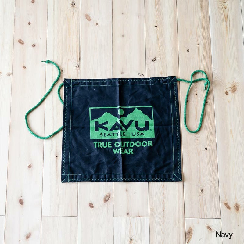 KAVUカブートゥルーロゴエプロンアウトドアキャンプ前掛け