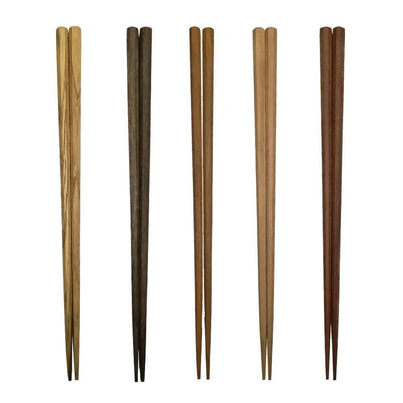 tetocaテトカ箸手にとる果実ナチュラルな天然木の素朴なお箸23cm国内生産蜜蝋仕上げ八角箸