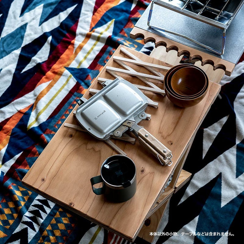 テーブルクロススタンドクーラーボックススタンド焚き火台テーブルキャンプアウトドア木製組み立て