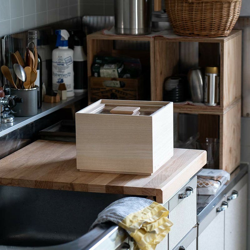 増田桐箱店桐の米櫃3kgライスストッカー米びつ日本製