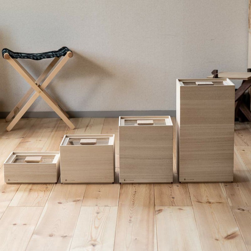 増田桐箱店桐の米櫃5kgライスストッカー米びつ日本製