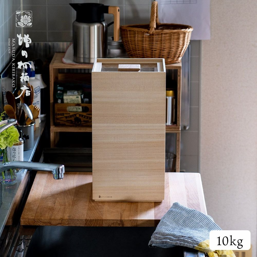 増田桐箱店｜桐の米櫃 10kg