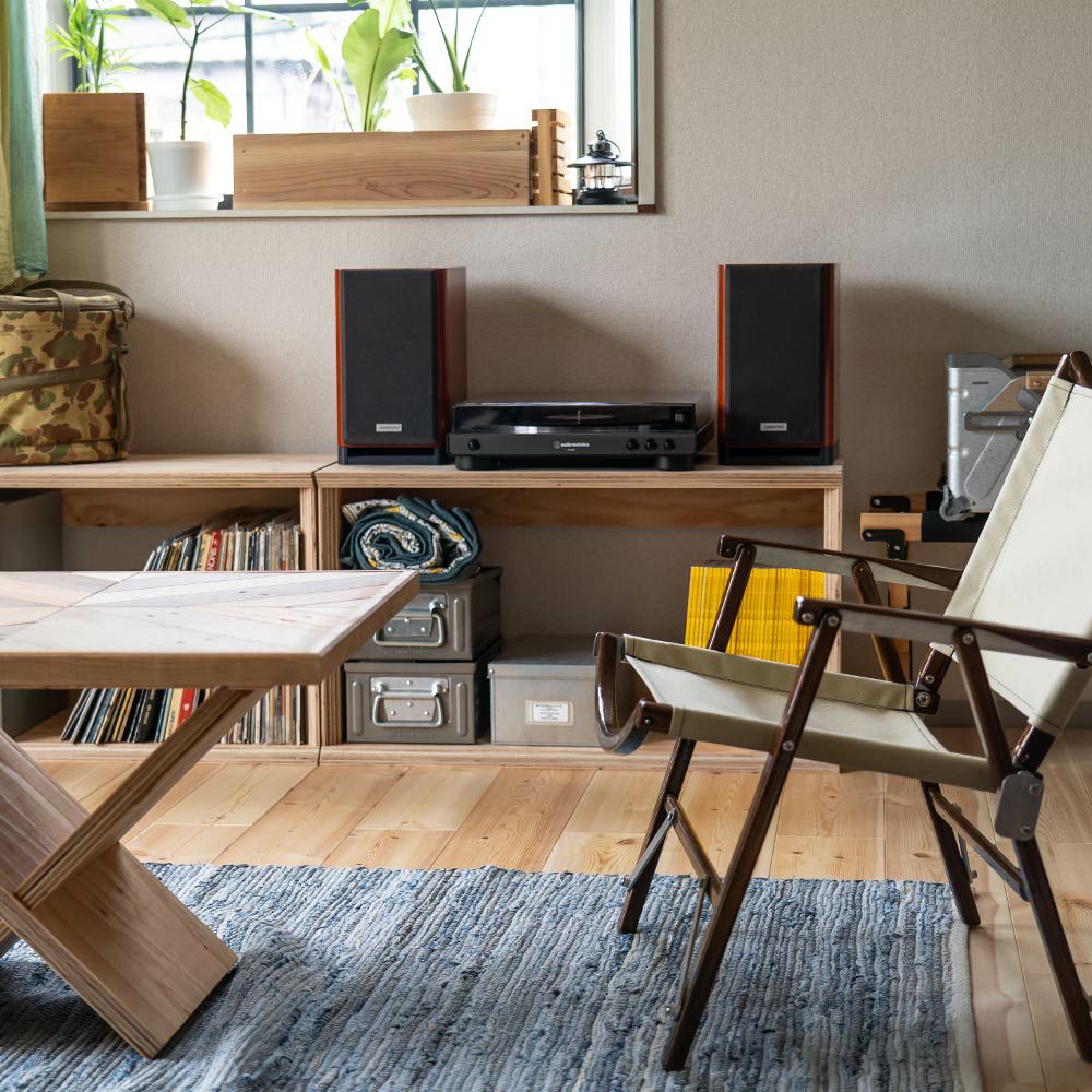 オープンシェルフレコードボックス収納本棚木箱テレビ台文庫文芸日本製国産LP