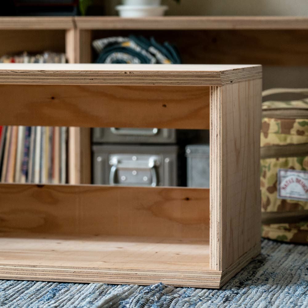 オープンシェルフレコードボックス収納本棚木箱テレビ台文庫文芸日本製国産LP