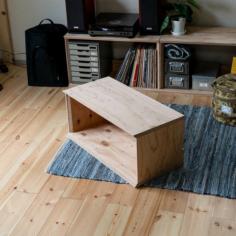 オープンシェルフレコードボックス収納本棚木箱テレビ台文庫文芸日本製国産LP