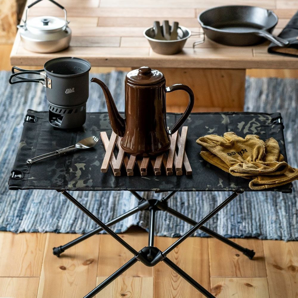 鍋敷きオリジナルアップサイクル木製おしゃれFlexPotStandポットスタンド敷物伸縮なべしきコースターアウトドア可変サステナブル