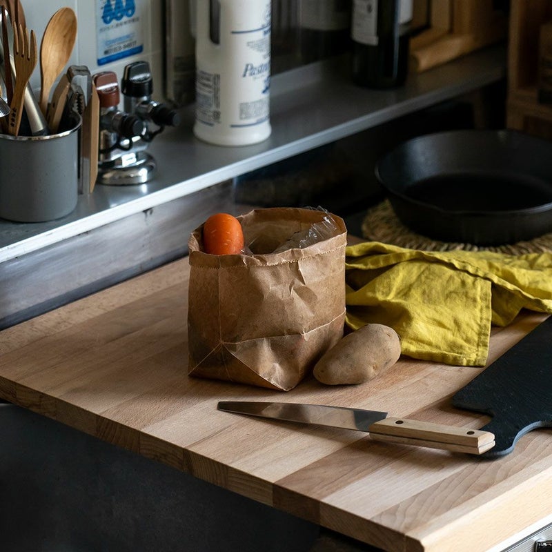 松野屋蝋引紙袋亀甲二型20枚入日本製ペーパーバッグワックスペーパー収納