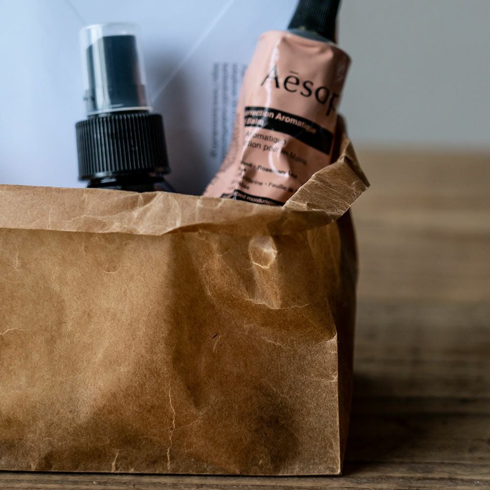 松野屋蝋引紙袋角底1型20枚入日本製ワックスペーパー収納