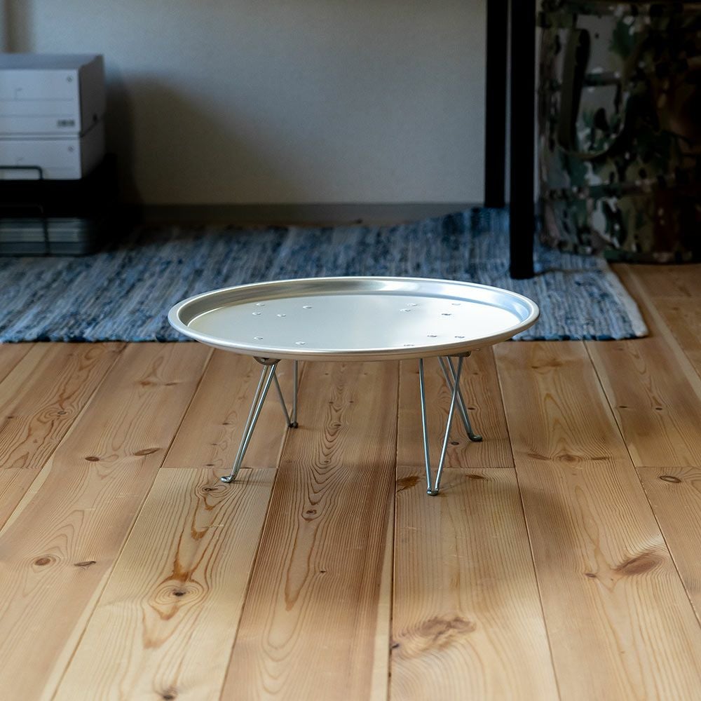 松野屋アルマイトちゃぶ台ローテーブル折りたたみアウトドアグランピング