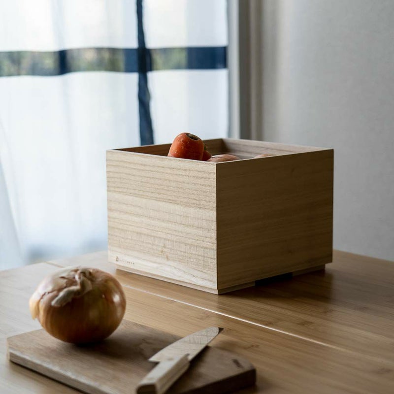 増田桐箱店桐の野菜保存箱Lすのこキッチン収納食品保存野菜保管ベジダブルストッカー