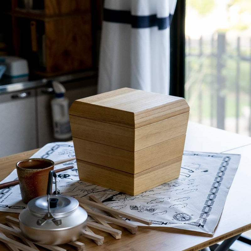 増田桐箱店3段重箱おせち弁当箱3段箱料理重箱木桐日本製国産