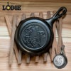 LODGEスキレット6インチハーフ1/2インチウルフL3SWLWFロッジアウトドア