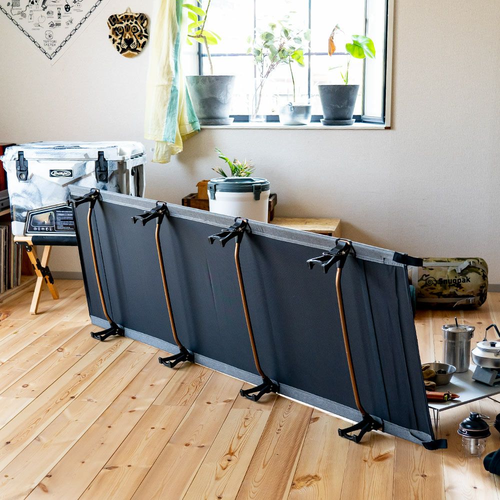 SnugpakスナグパックコットSP15612BKロータイプ折りたたみ式ベッドコンパクト寝袋アウトドアキャンプブラック