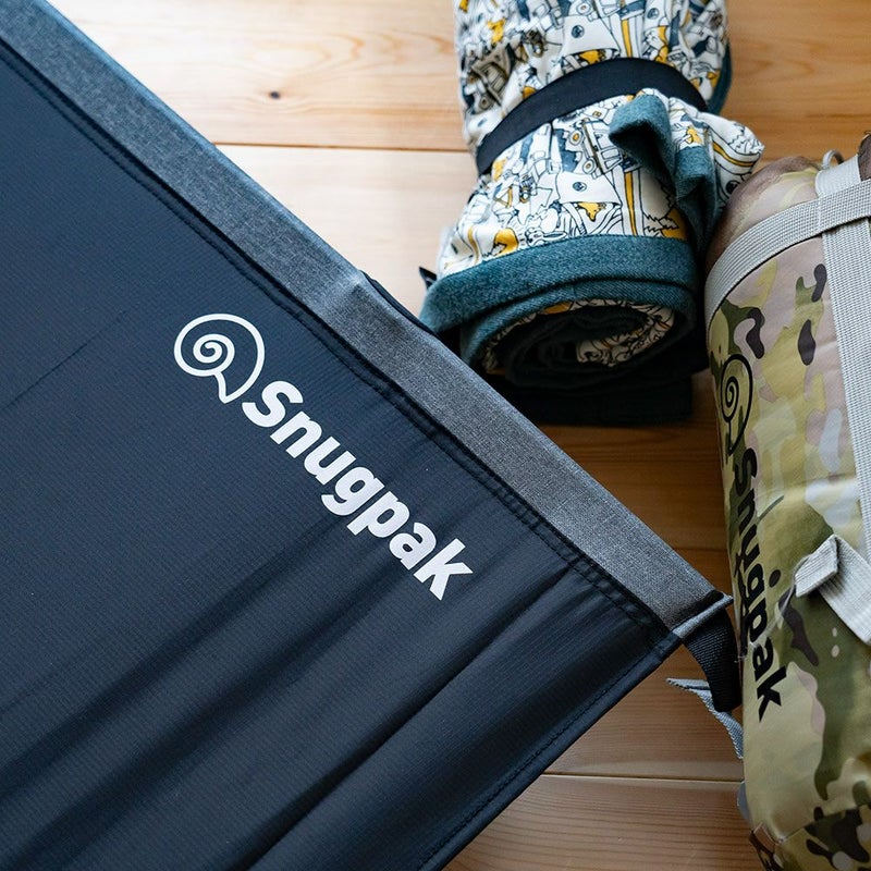 SnugpakスナグパックコットSP15612BKロータイプ折りたたみ式ベッドコンパクト寝袋アウトドアキャンプブラック