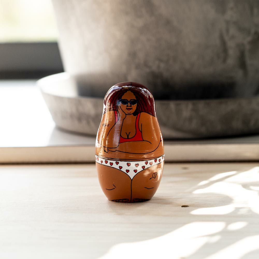 MIDORIKOMATSUマトリョーシカDETAILHAPPYHOTGIRLSロシア人形オブジェ