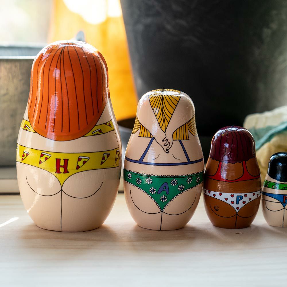 MIDORIKOMATSUマトリョーシカDETAILHAPPYHOTGIRLSロシア人形オブジェ