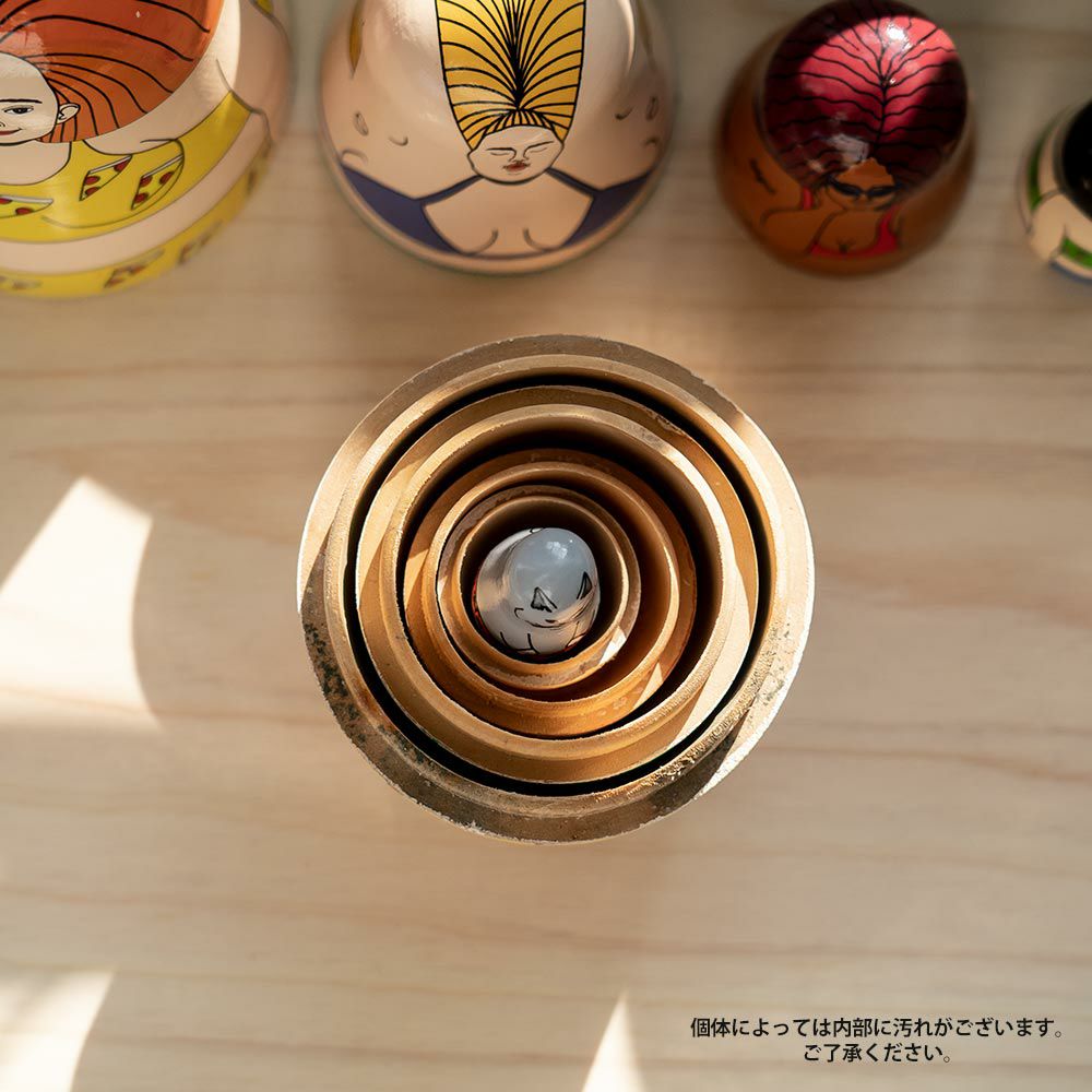 MIDORIKOMATSUマトリョーシカDETAILHAPPYHOTGIRLSロシア人形オブジェ