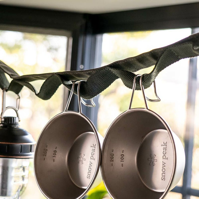 asobitoアソビトハンギングチェーンキャンプアウトドアギア収納キャンプランタンフック