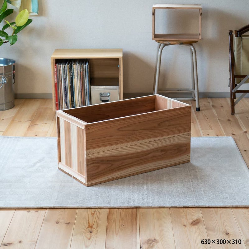 【アウトレット】りんご箱見せる収納始めませんか？上小節国産りんご箱杉630×300×310新品什器リンゴ箱木箱収納BOXアウトドアBOX木製国産杉見せる収納ボックス