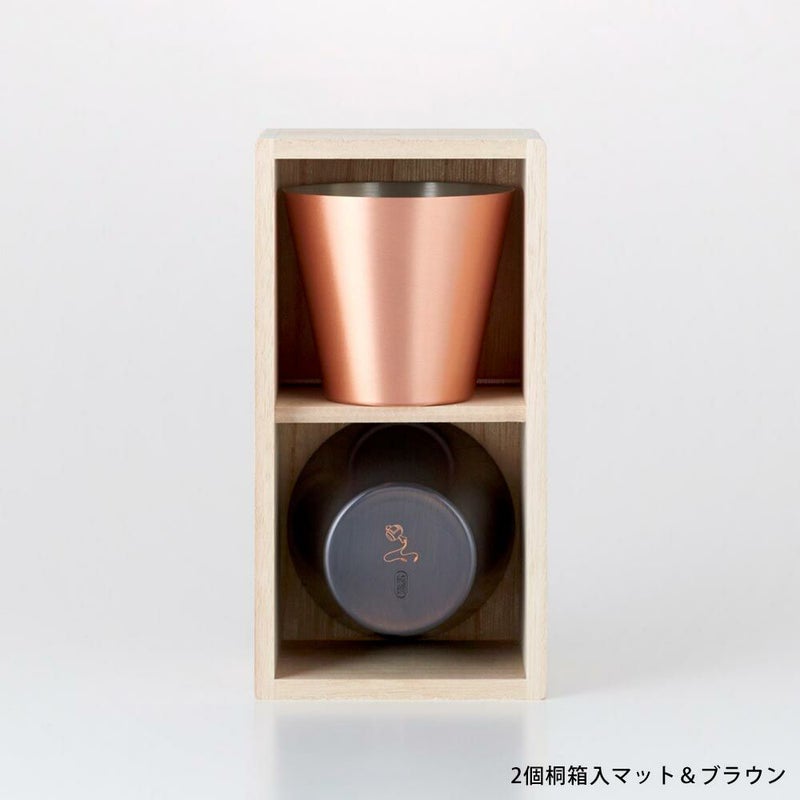 WDH純銅製カップ桐箱入り日本製贈答工芸ギフト