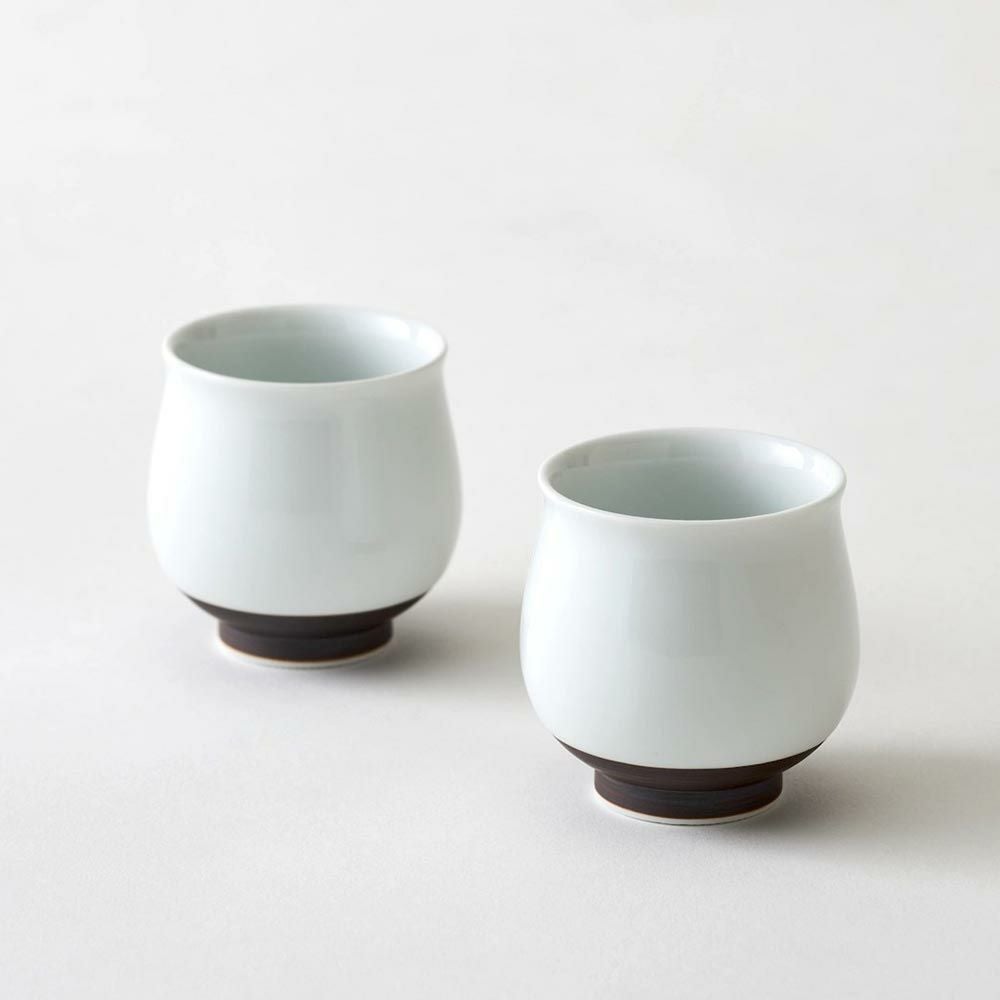 WDH茶器セット急須湯呑2個入り桐箱入り錆釉日本製贈答工芸