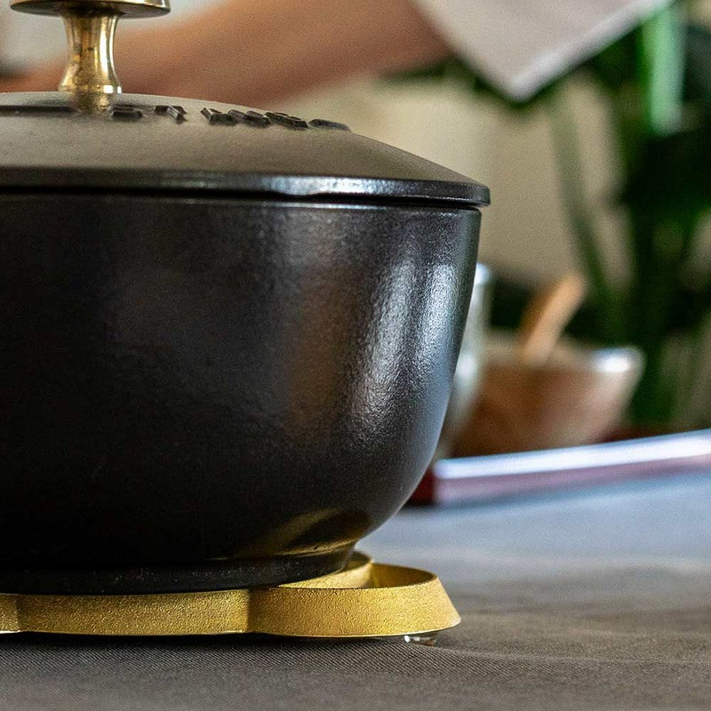 炭谷三郎商店鍋敷Trivetスクエア&サークル真鍮日本製