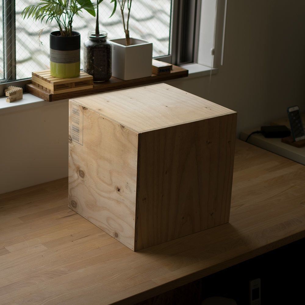 レコードボックス70枚レコードラックキューブボックスBOX木箱