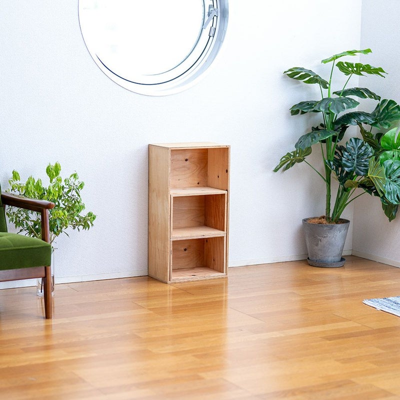 キューブボックスボックスシェルフ３収納シェルフ木箱什器レコード男前インテリア木製A4本棚おしゃれディスプレイラック棚ブックシェルフ文庫本雑誌文芸書新書埃よけ冷蔵庫CDDVD送料無料10P29Aug16