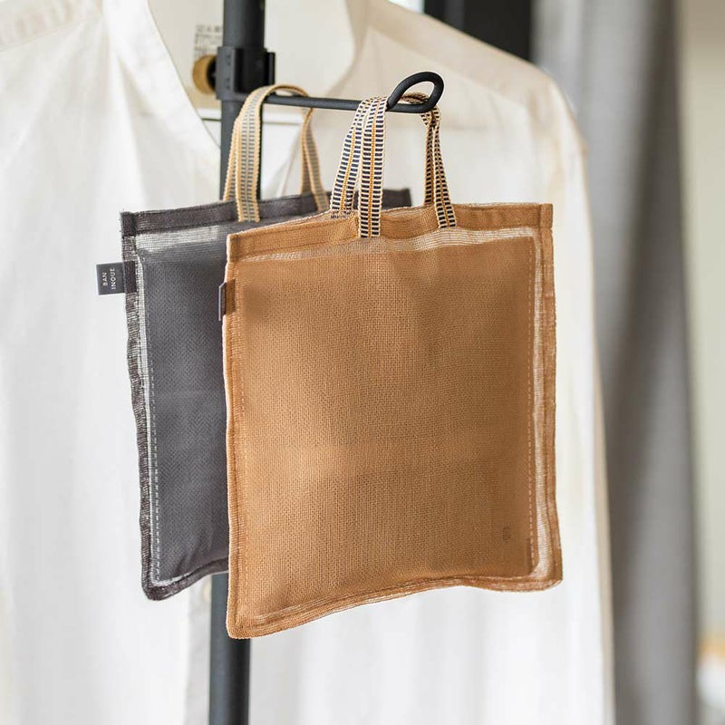 2wayで楽しめる、炭八2個&リバーシブルかや袋セット