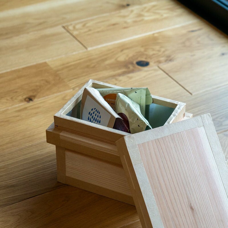茶箱1kg日本製国産杉使用1キロ木箱