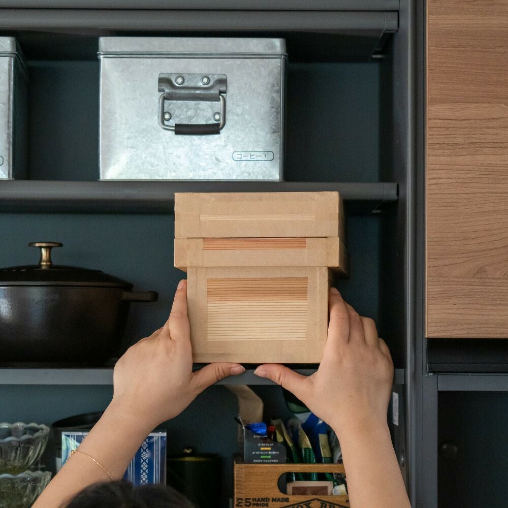 茶箱1kg日本製国産杉使用1キロ木箱