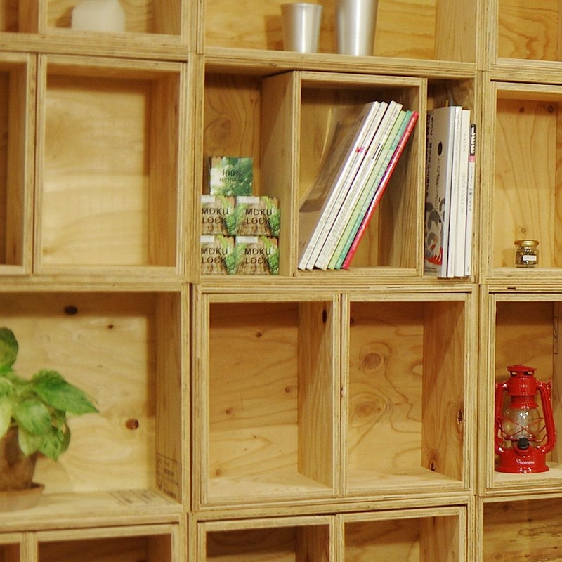 【アウトレット販売】返品交換不可です。キューブボックスSサイズ6個セット木箱収納什器シェルフディスプレイラックルーター本棚収納ボックスブックシェルフ文庫本雑誌文芸書新書CDDVDBD整理