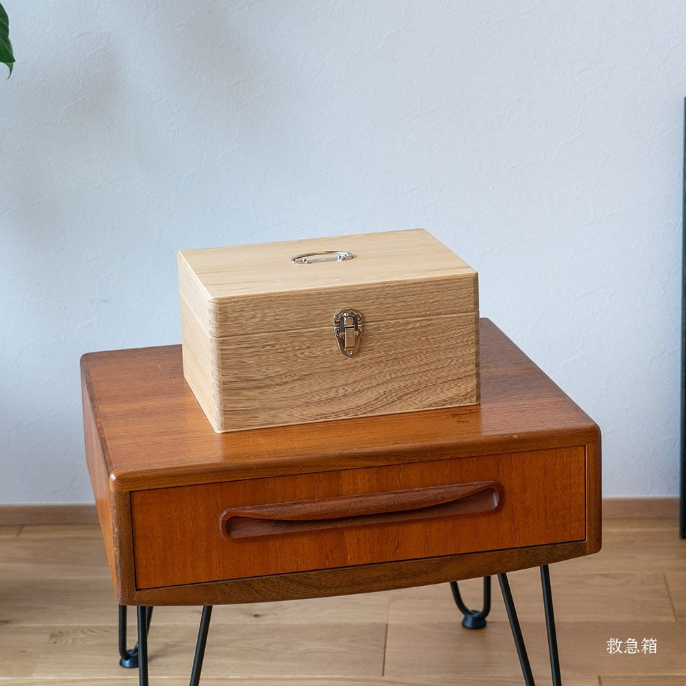 国産セン材の救急箱GAKUNAN岳南木工商会収納道具箱木箱収納