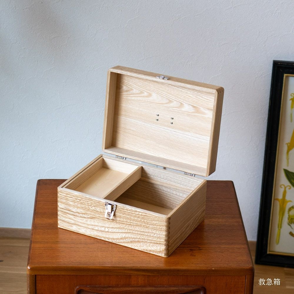 国産セン材の救急箱GAKUNAN岳南木工商会収納道具箱木箱収納