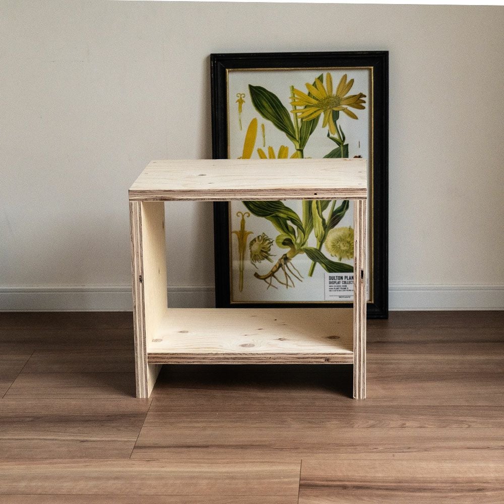 図工室のイス450スツールstoolベンチ木製収納椅子工作雑誌収納踏み台オリジナルイエノLaboイエノラボ