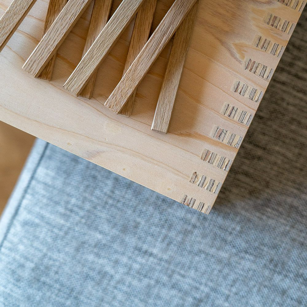 S字型サイドテーブルソファーテーブルサイドラックローテーブル木製