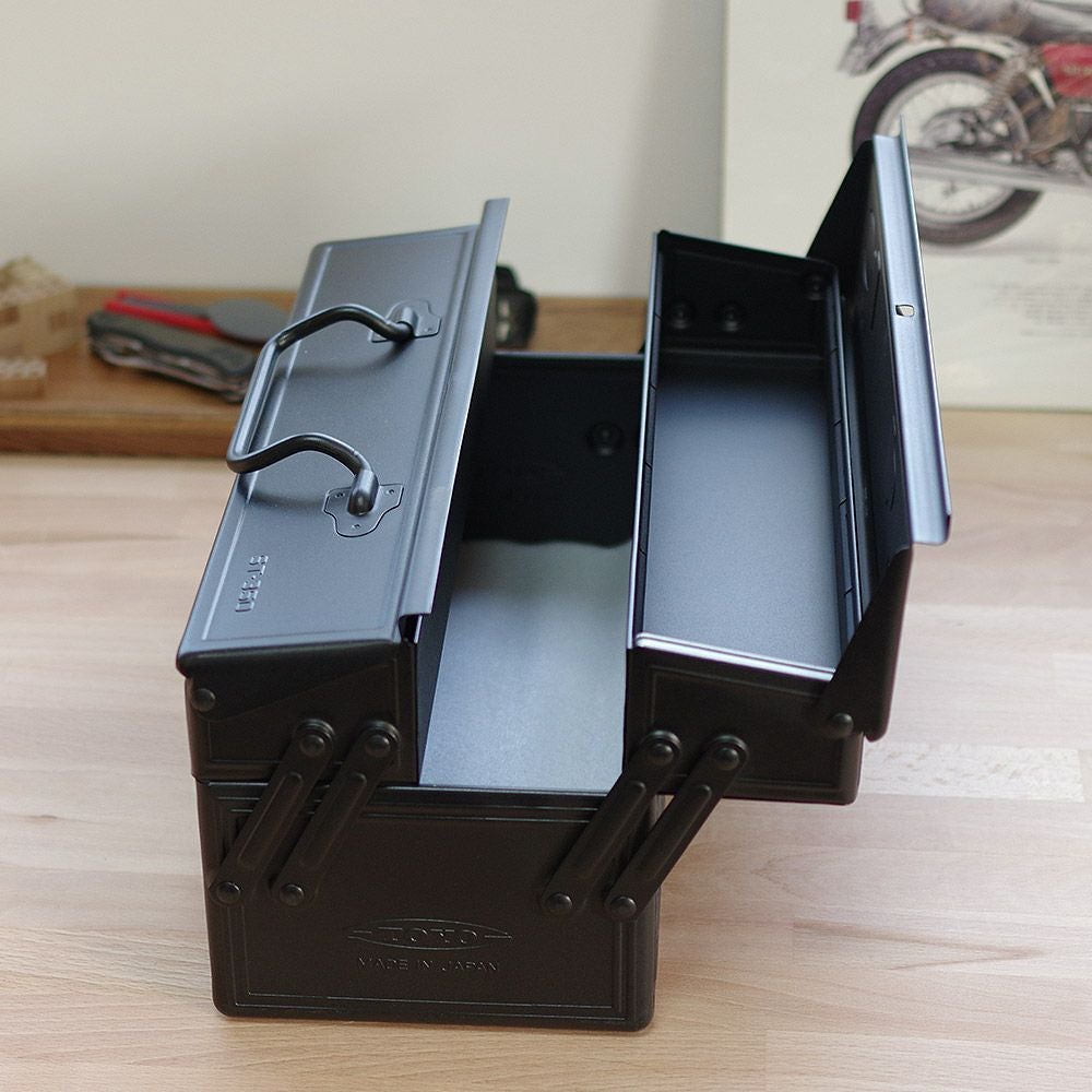 東洋スチールのツールボックス(TOOLBOX)日本製の工具箱！道具入れとしても収納箱としても！STEELTOOLBOXSTORAGEst-350DOUBLELAYERTYPE送料無料
