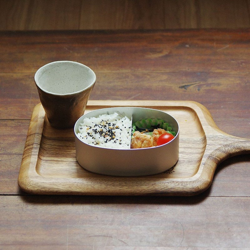 アルミ弁当箱・小判型L丸型内フタ付第一アルミニウム