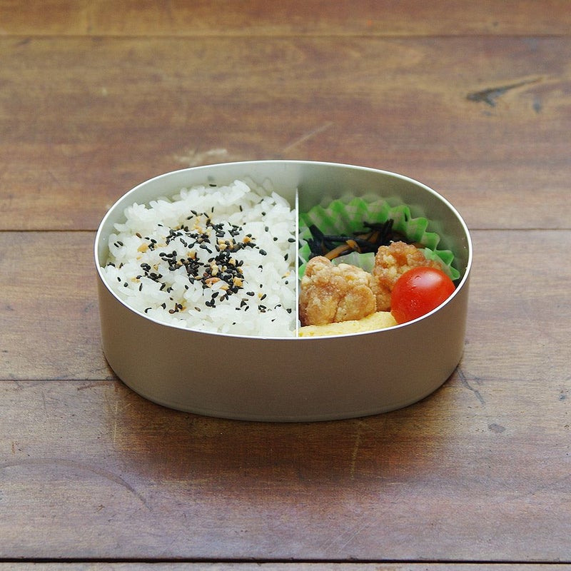 アルミ弁当箱・小判型L丸型内フタ付第一アルミニウム
