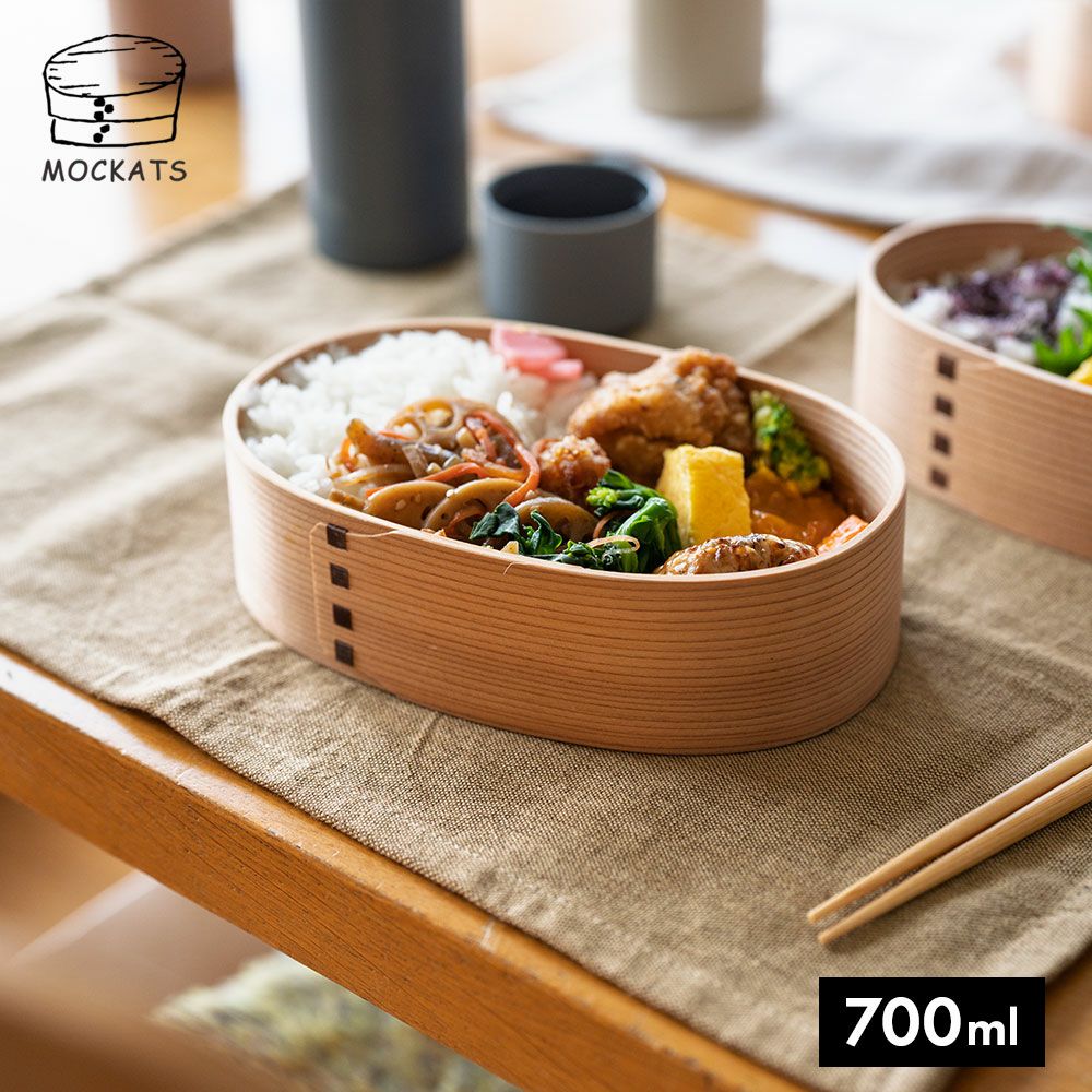 わっぱ弁当ワッパLサイズ国産曲げわっぱ小判型弁当箱ランチボックス日本製鳥取智頭白木仕上げ