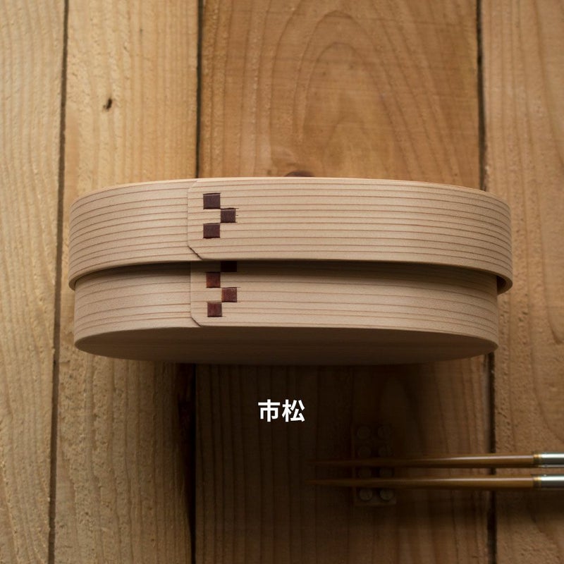 わっぱ弁当ワッパLサイズ国産曲げわっぱ小判型弁当箱ランチボックス日本製鳥取智頭白木仕上げ