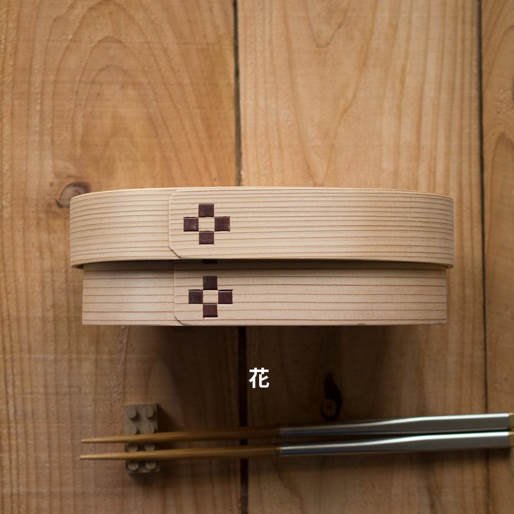 わっぱ弁当ワッパLサイズ国産曲げわっぱ小判型弁当箱ランチボックス日本製鳥取智頭白木仕上げ