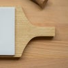 木のプレート陶板付イブキクラフトカッテイングボードトレイトレー栗木製国産日本製ネコポス送料無料