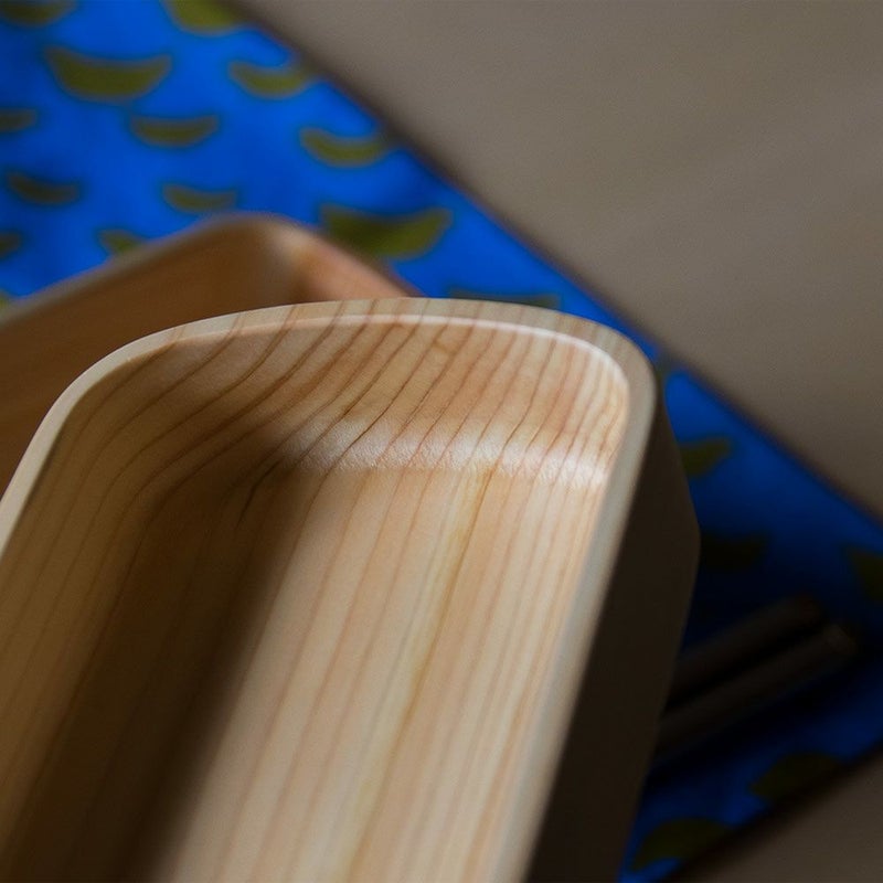 角田清兵衛商店紀州桧弁当箱くりぬき520mlTypeS-4