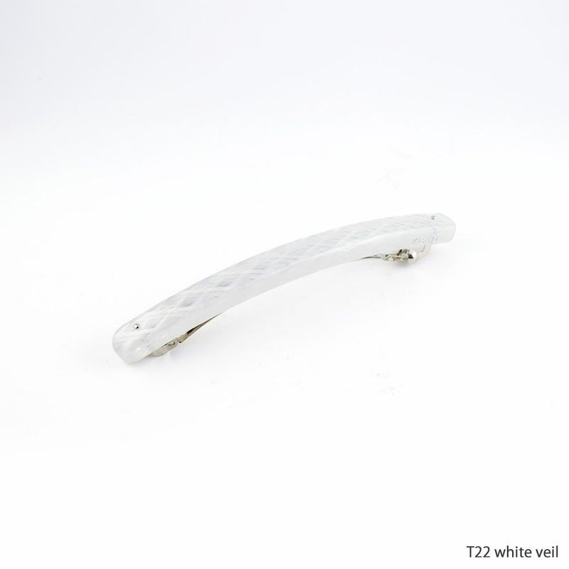 KISSOBarretteバレッタ日本製ヘアアクセサリー大きめ10.8cmおしゃれギフトプレゼント