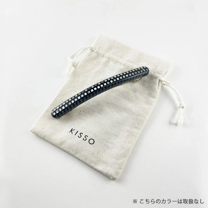 KISSOBarretteバレッタ日本製ヘアアクセサリー大きめ10.8cmおしゃれギフトプレゼント